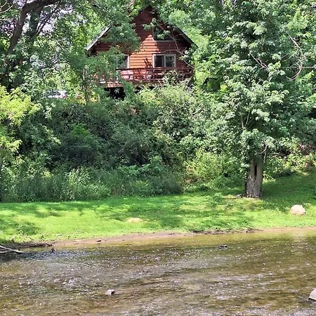 Neshannock Creekside Log Cabin Volant Exterior foto